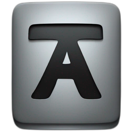 The letter “F” sans-serif bold with black background emoji