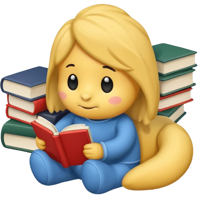 plushie studying for school emoji