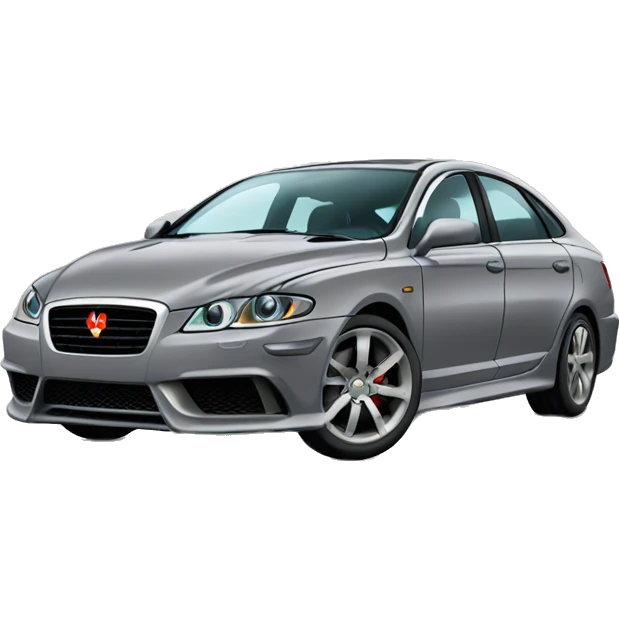 Gray sphynx car emoji
