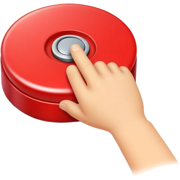 red button pressed emoji