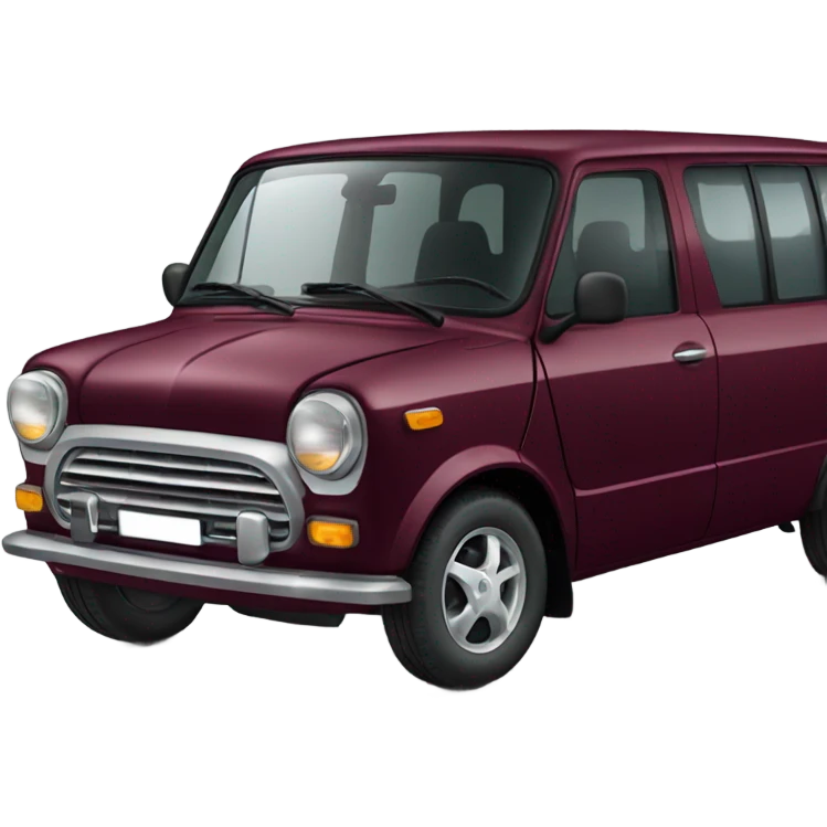 Burgundy Honda mini van emoji
