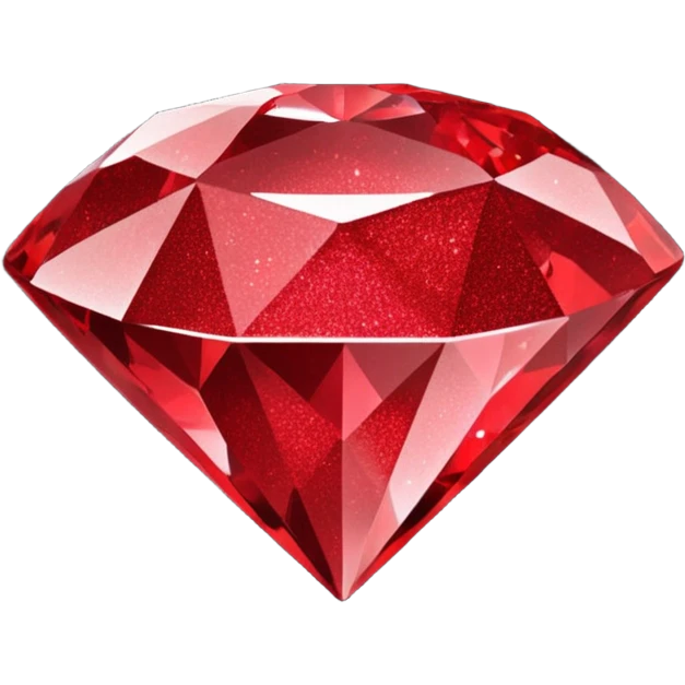 red glitter diamond emoji