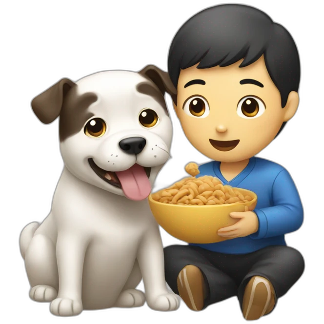 chinese person eating a dog emoji