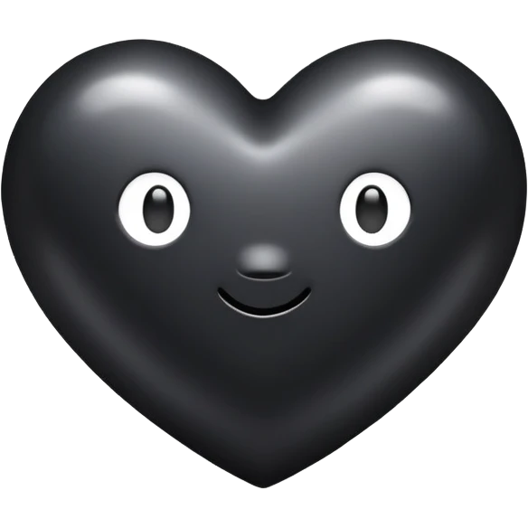 Tellytubby black heart emoji