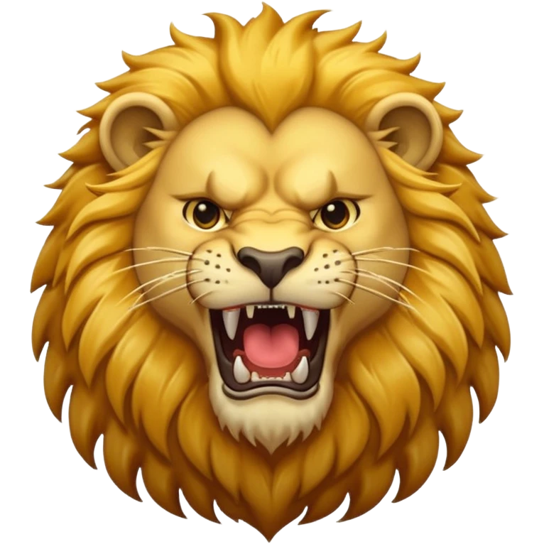 exceeding and roaring lion emoji