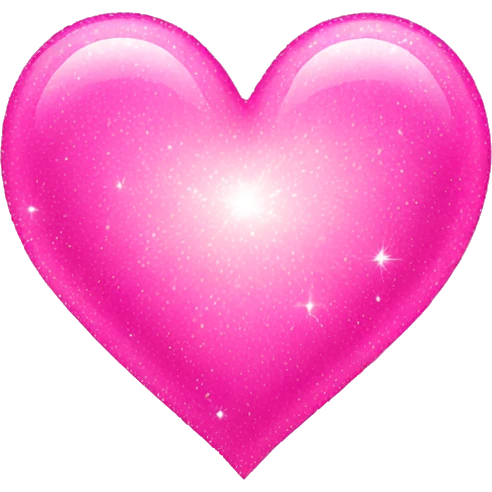Pink sparkling heart  emoji