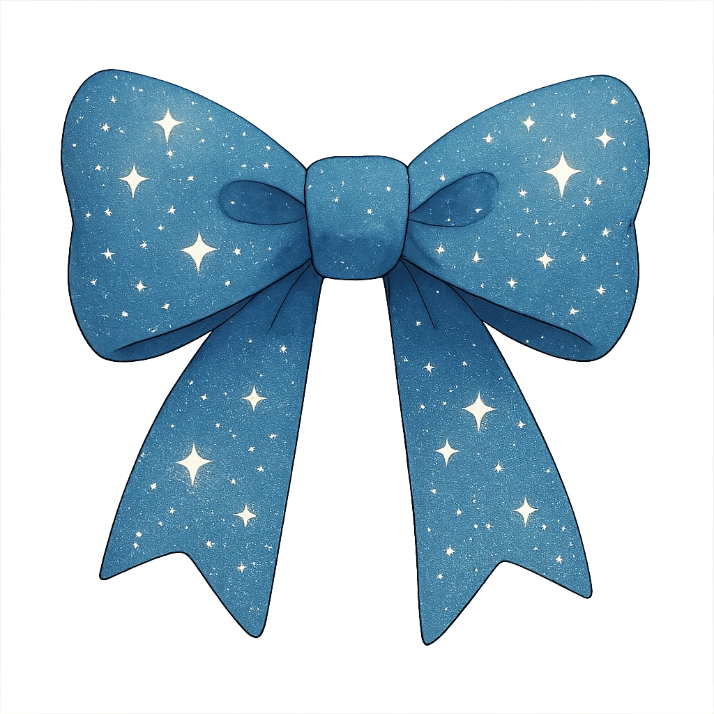 sparkly bow emoji