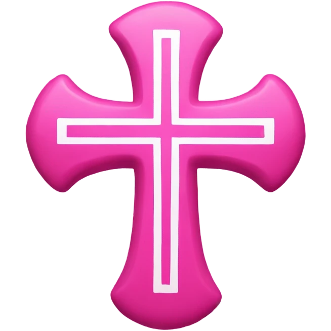 pink cross emoji
