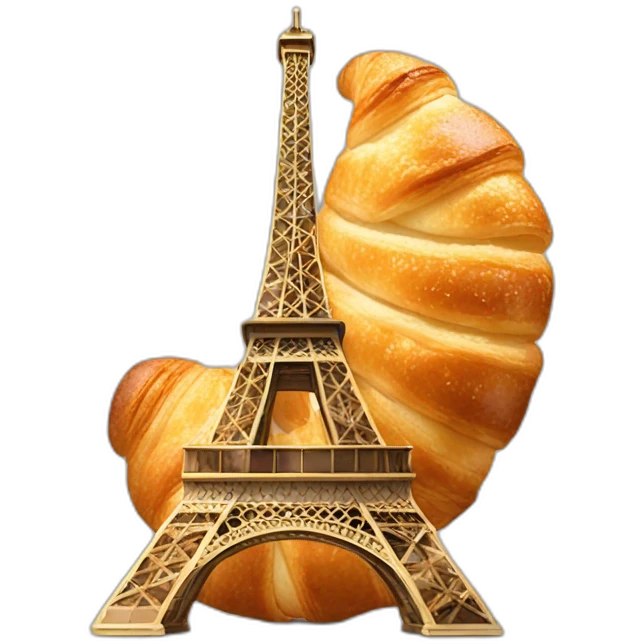 eiffel croissant emoji