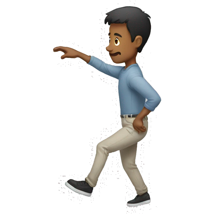 One leg man emoji