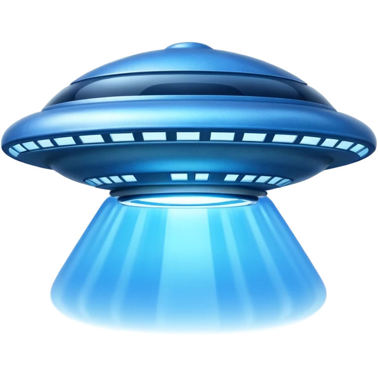 big blue UFO emoji