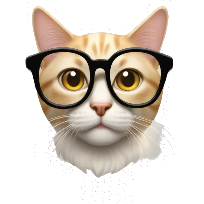 Katze mit Brille emoji