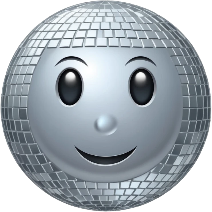 celestial disco ball moon emoji