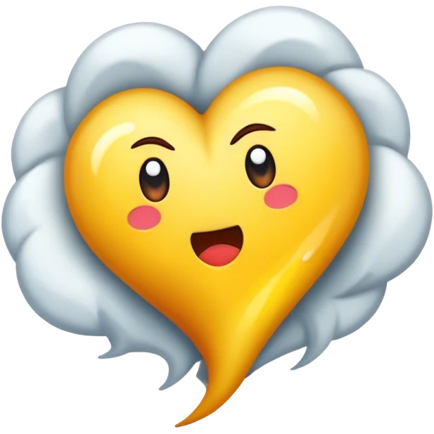 Tornade de cœur  emoji