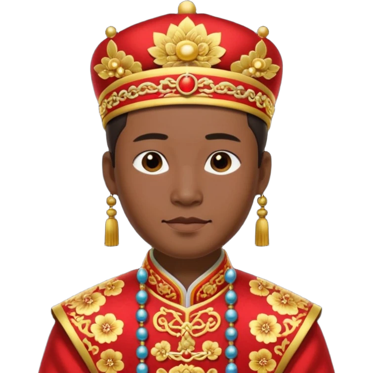 Chinese groom, traditional, culture of chinese. emoji