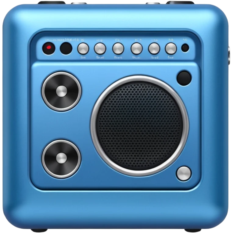 Portable Music Amplifier blue emoji