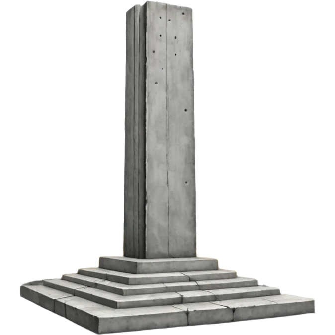 Anselm Kiefer concrete monument emoji