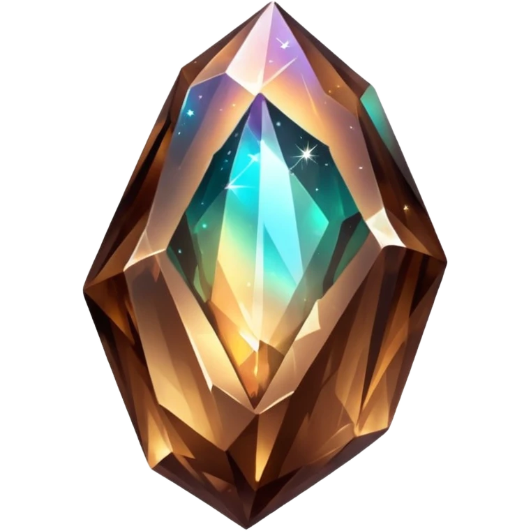 brown iridescent nebula crystal shard emoji