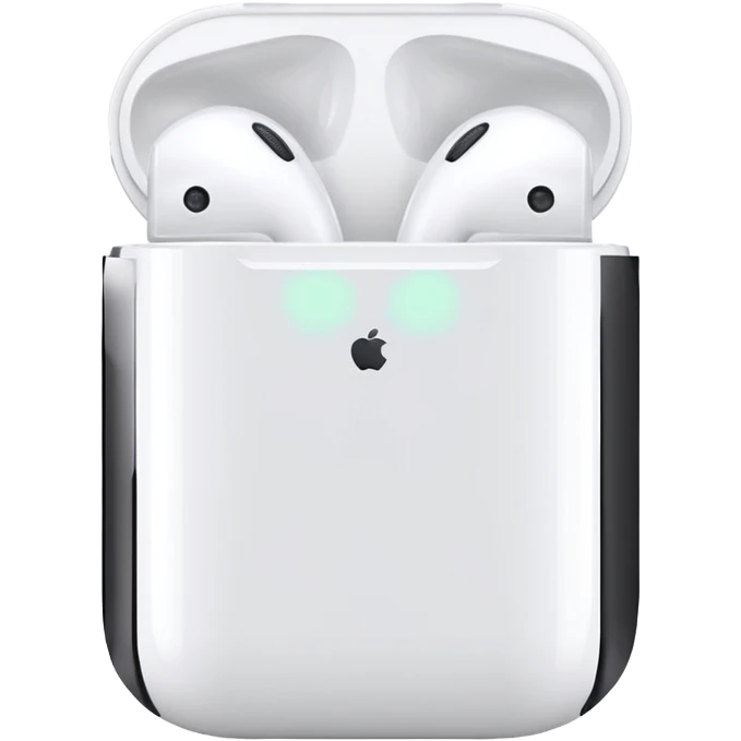 An iPhone and AirPods emoji
