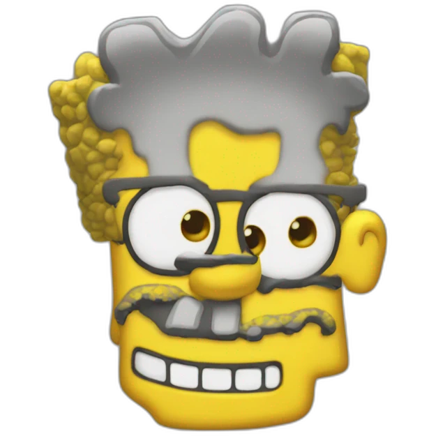 Bart simpson with snapchat style emoji