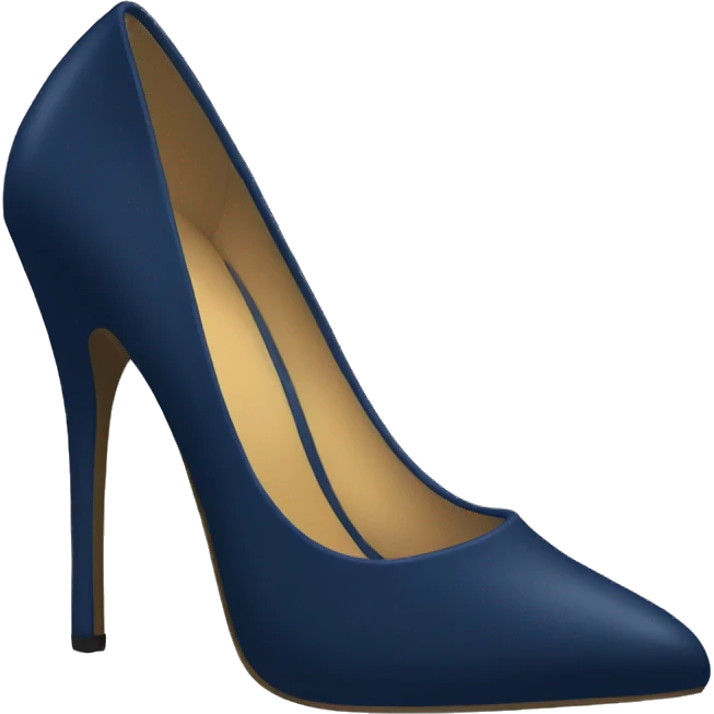 Navy blue high heals emoji