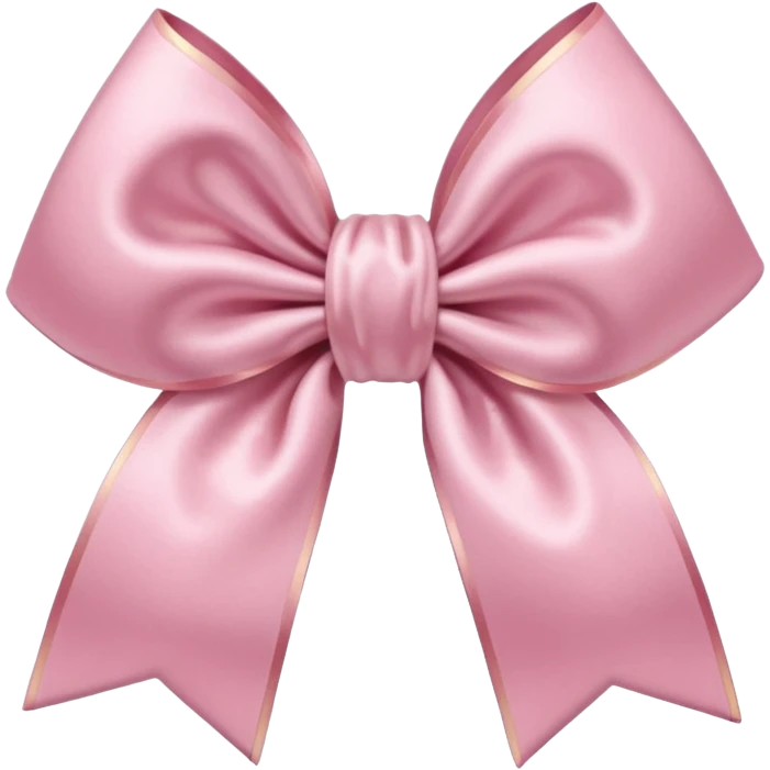 Light pink popcorn bow emoji