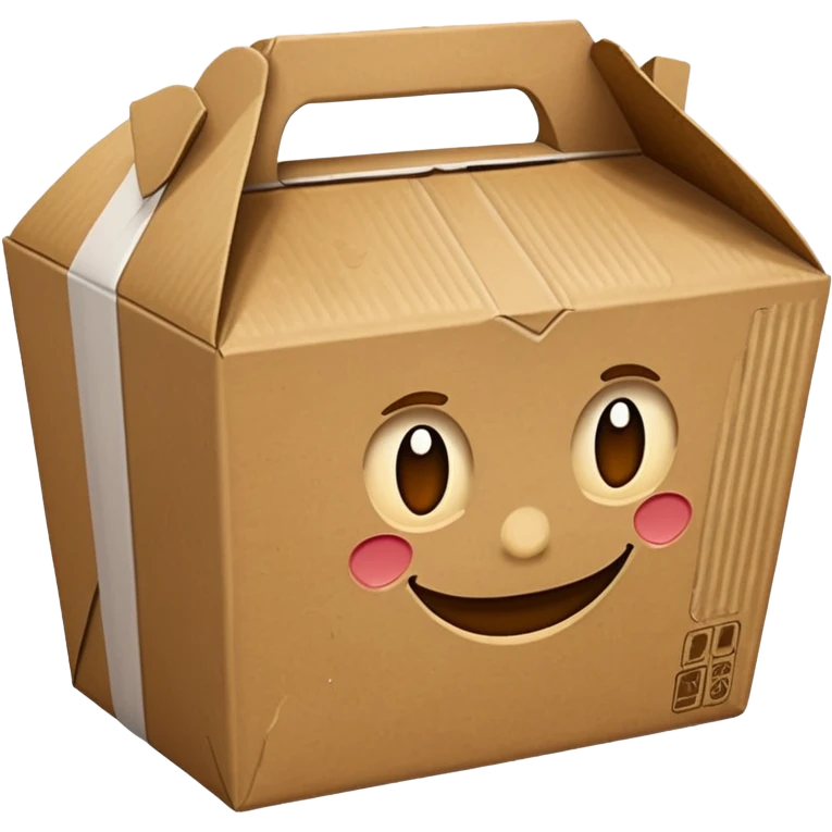 takeout box that looks like it has been in a trash can emoji
