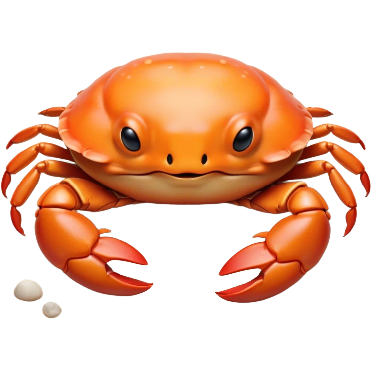 Meme-Worthy Cute Sleeping Baby Crab Portrait Emoji, Head and body resting peacefully with a contented smile, showcasing a petite, delicately armored form and eyes gently closed in serene slumber, Simplified yet adorably endearing features, highly detailed, glowing with a soft, drowsy coastal light, high shine, relaxed and utterly lovable, stylized with an air of playful laziness, soft glowing outline, capturing the essence of a sleeping baby crab that feels destined to become the next viral icon of adorable rest! emoji