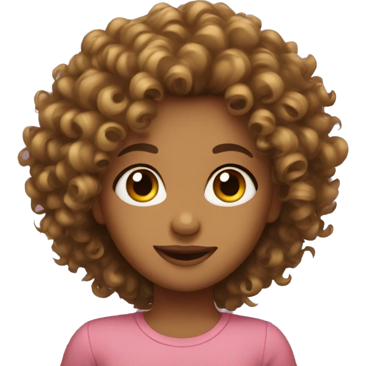 Curly girl emoji
