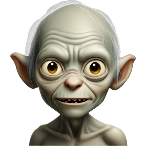 Gollum looking over shoulder  emoji