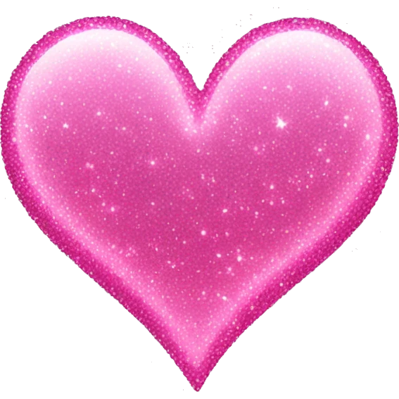 Pink sparkle heart emoji
