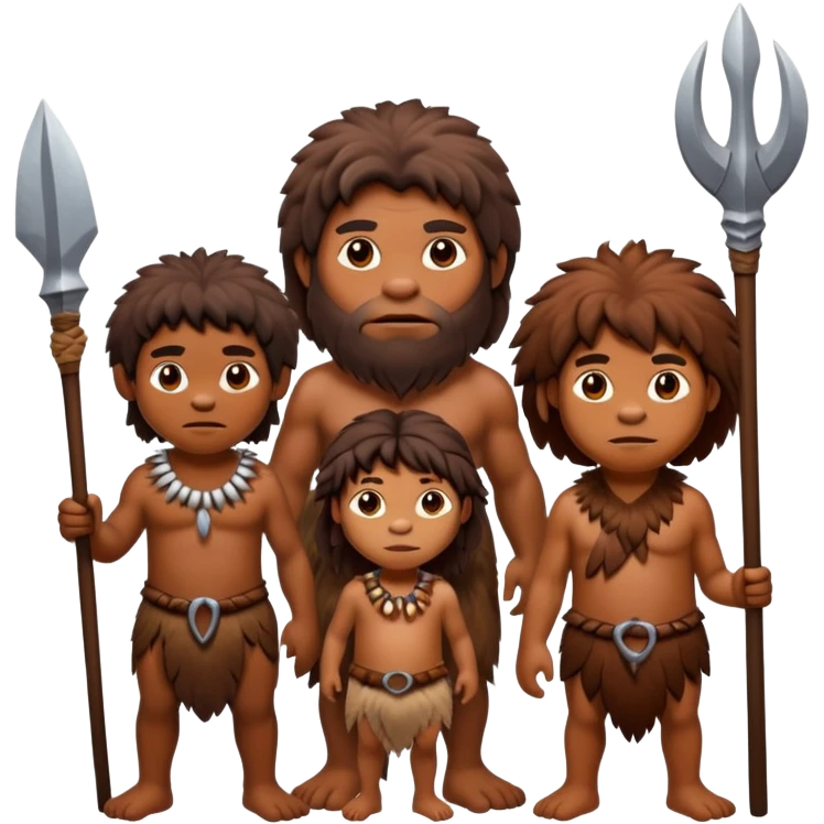 caveman family emoji