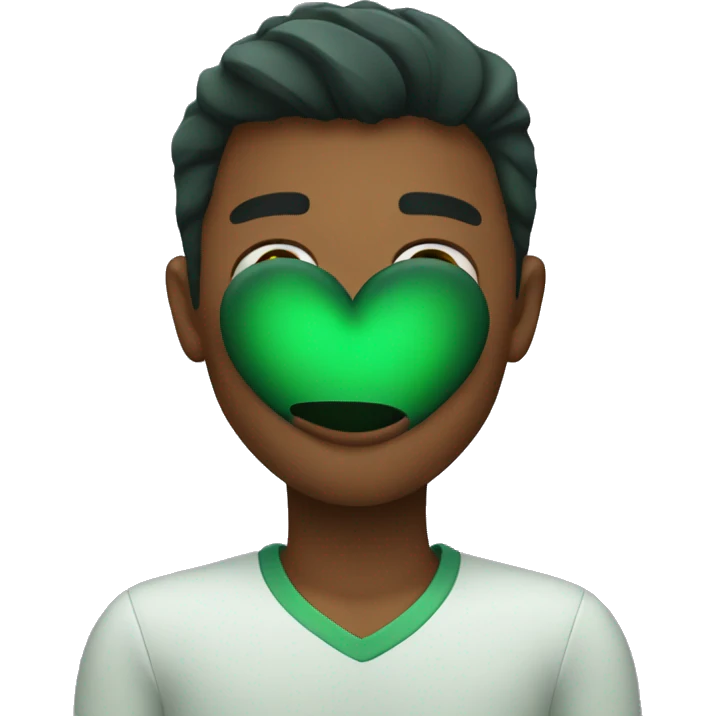dark green heart emoji emoji