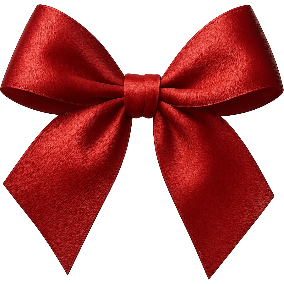 Christmas bow  , remove background emoji