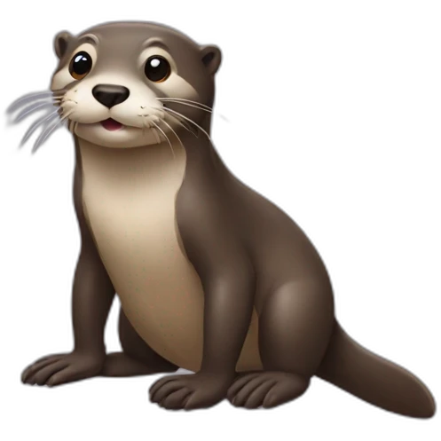 Otter With twisted feet emoji