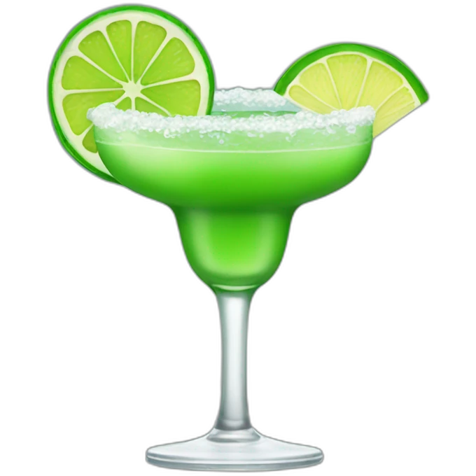Margarita with green hair emoji