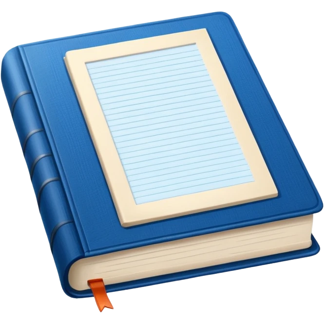 Opened blue book emoji