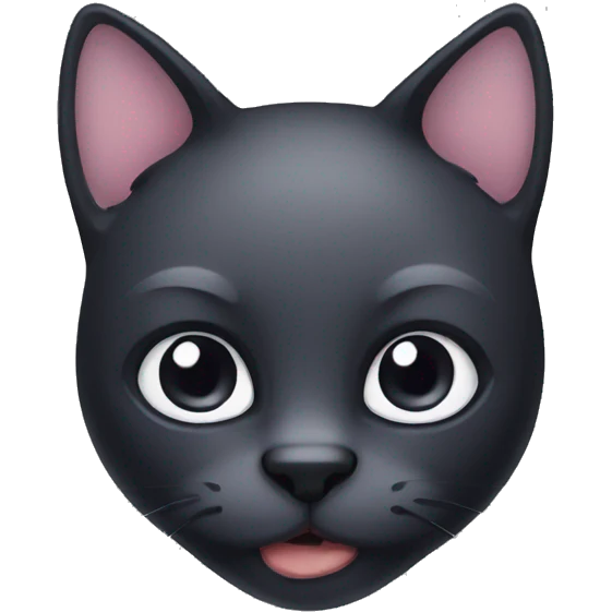 Black cat face emoji