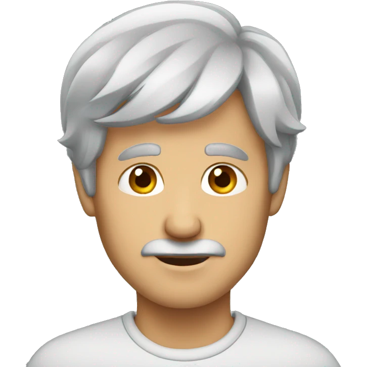 grey haired man emoji