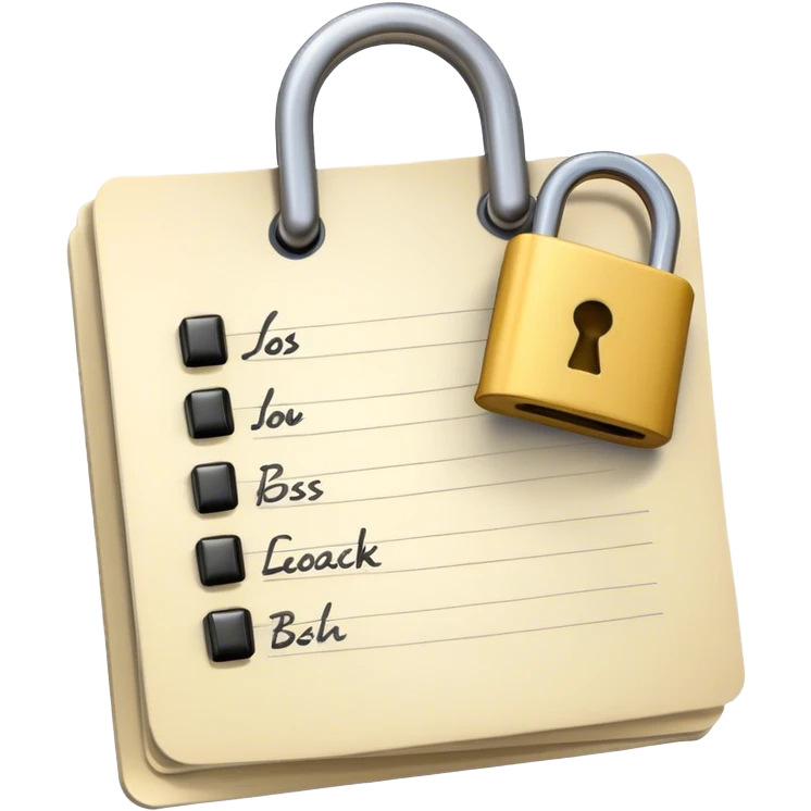 open lock and Task list emoji