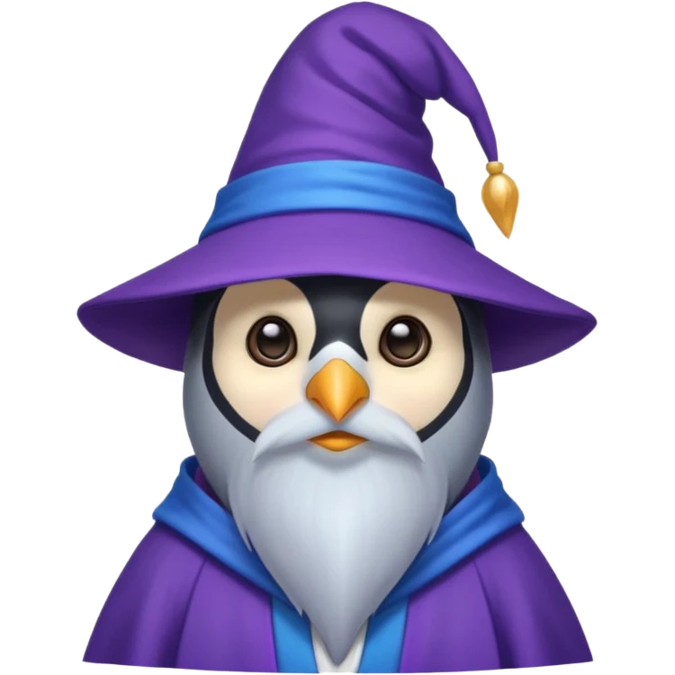 Penguin Wizard emoji