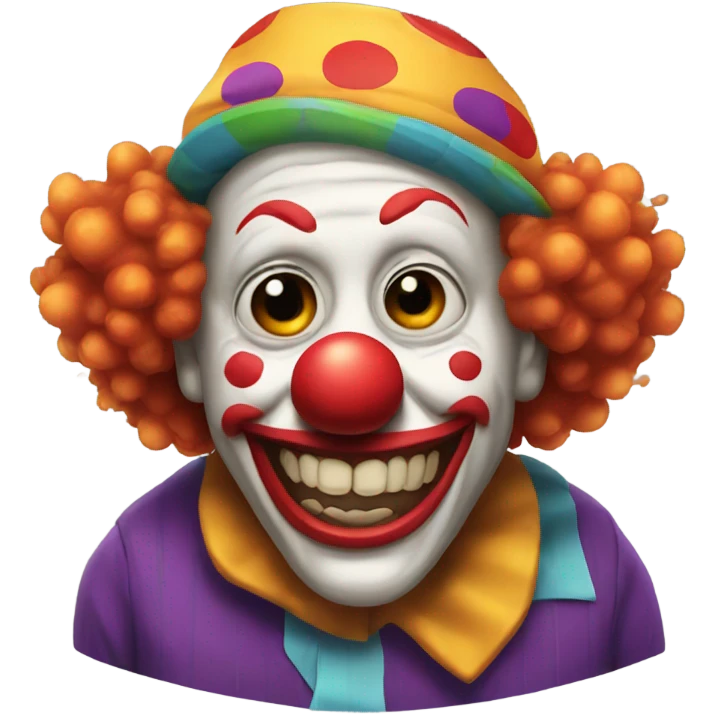 Drunk clown emoji