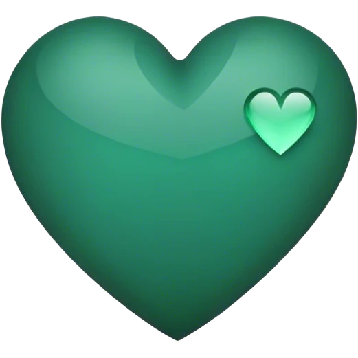 dark emerald color broken heart emoji