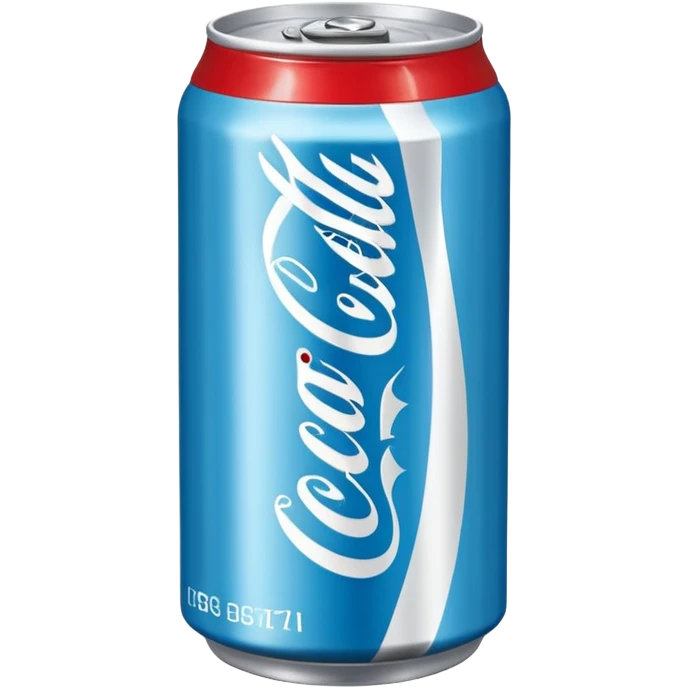 light blue Coca-Cola can emoji