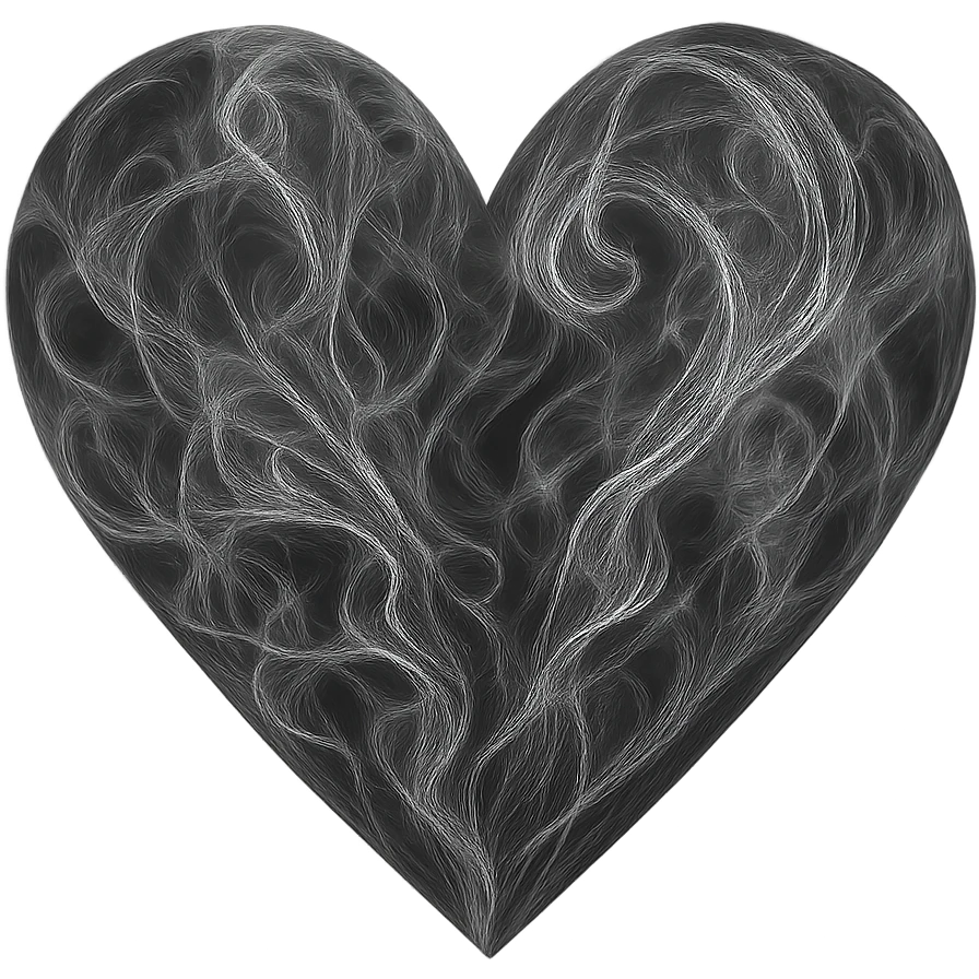 heart with a swirling smoke texture emoji