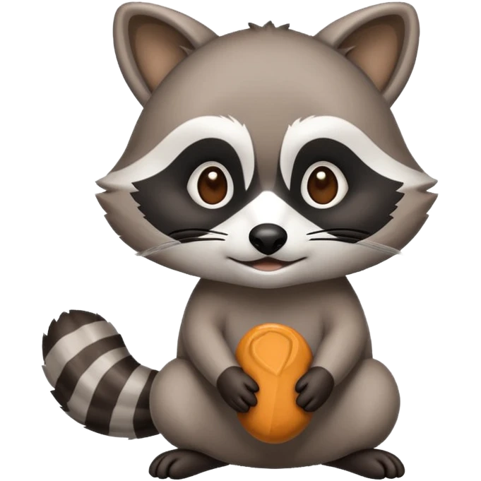 emoji raccoon emoji