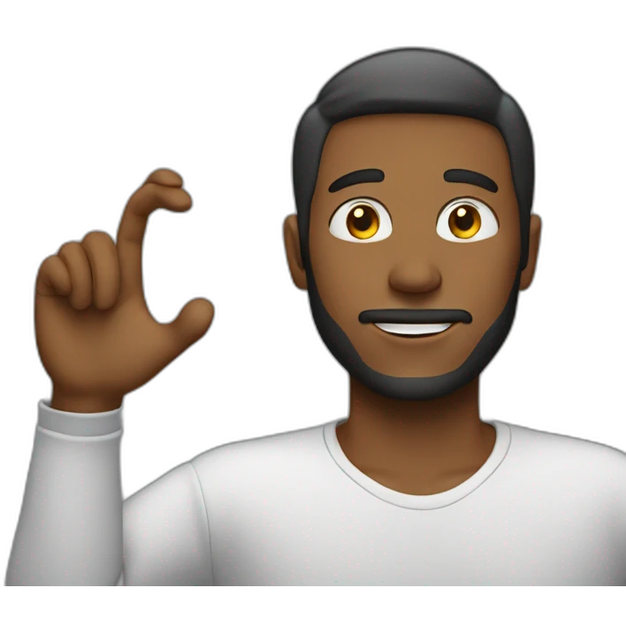 Man with a wish emoji