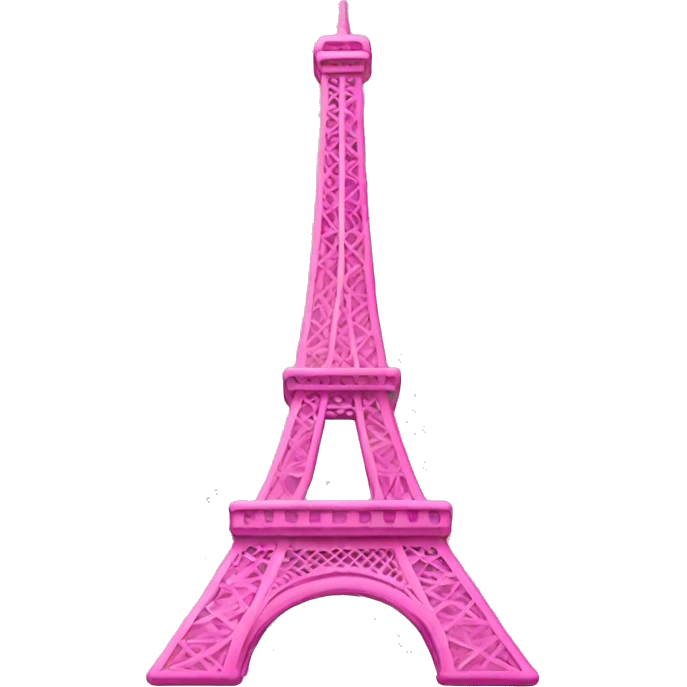 Pink Eiffel Tower emoji