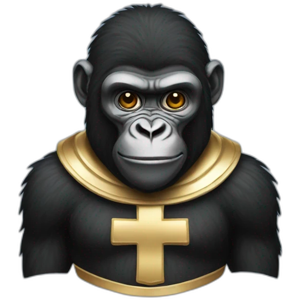 saint gorilla emoji