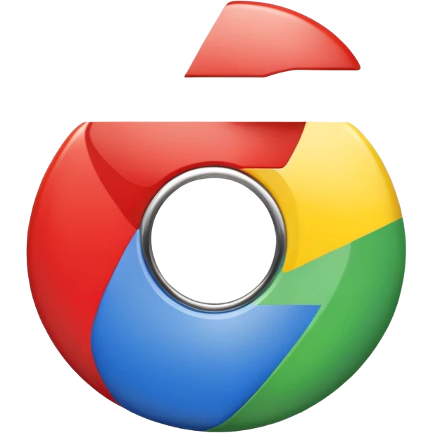 Google Chrome browser logo, clean modern style emoji